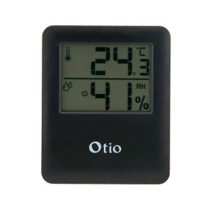 thermohygrometre magnetique lcd 65x80mm noir